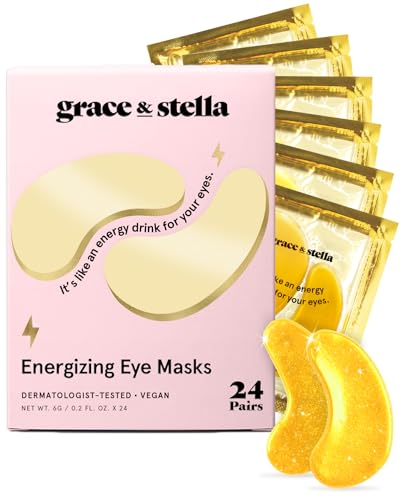 grace & stella Under Eye Masks – Gold – 24 Pairs